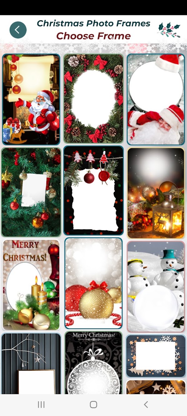 Christmas Photo Frames Editor Screenshots 1