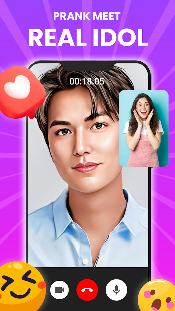 Prank Call - Idol Video Call Screenshots 2