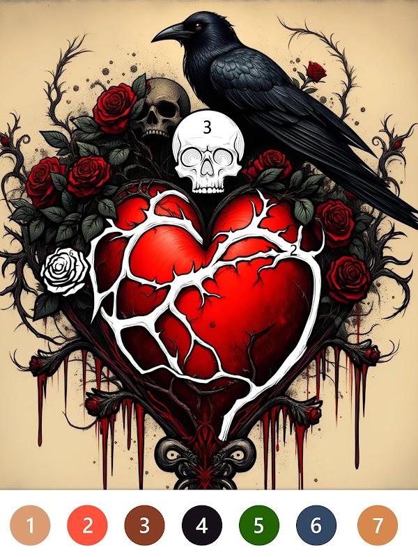 Macabre Color Paint By Number Capturas de pantalla 12