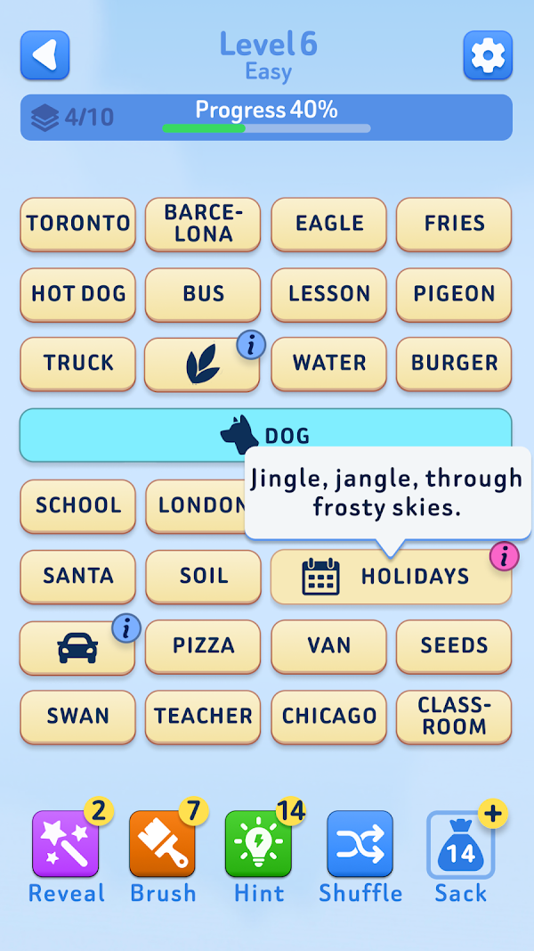 Word Bridges Logic Connections لقطات الشاشة 7