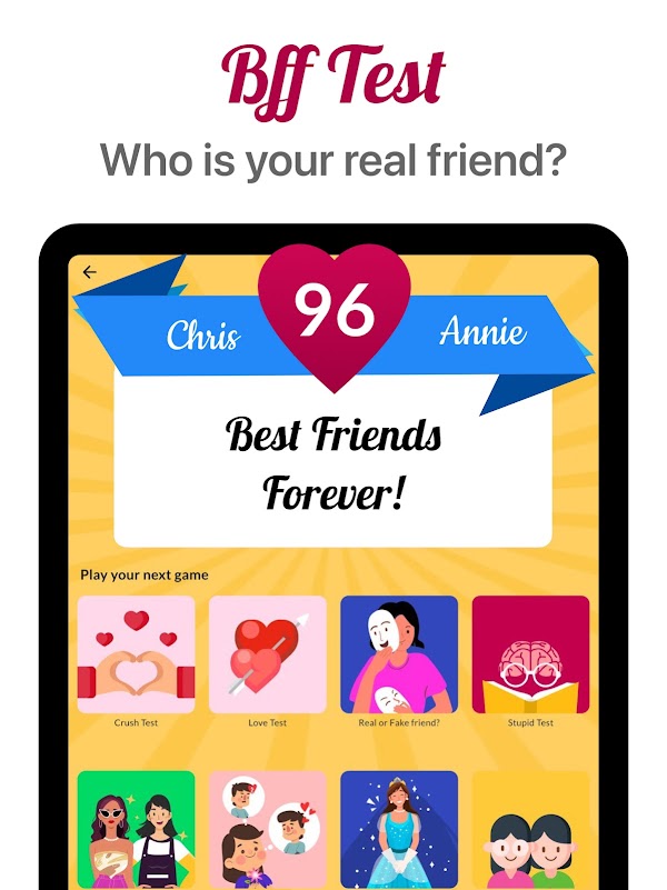 BFF Test: Quiz Your Friends स्क्रीनशॉट 9
