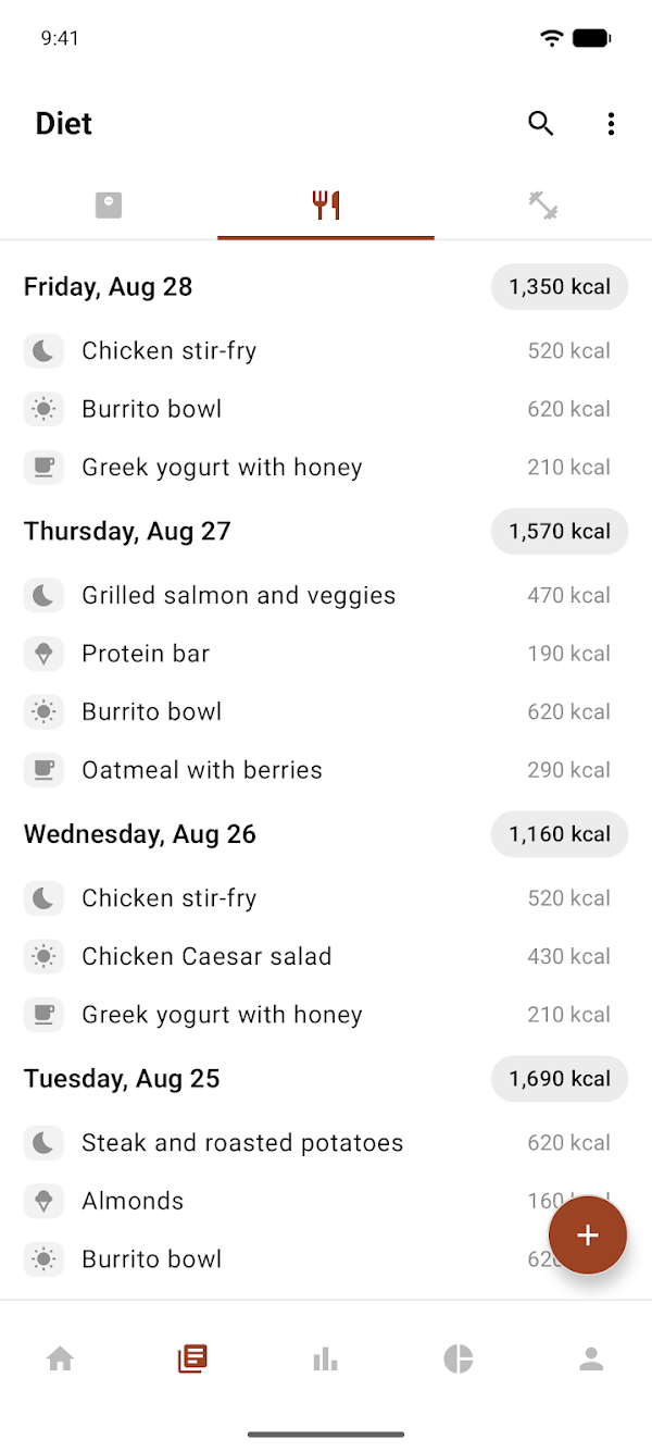 DataBody: Weight & Diet Log スクリーンショット 5