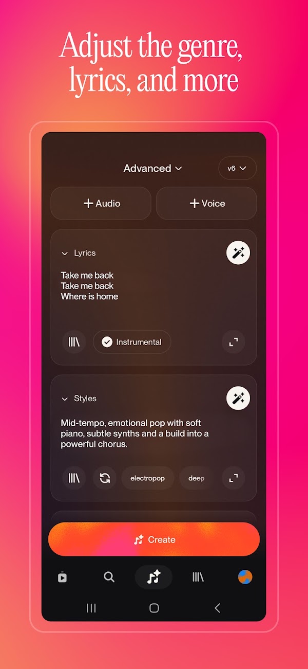 Suno - AI Music & Songs Maker لقطات الشاشة 2