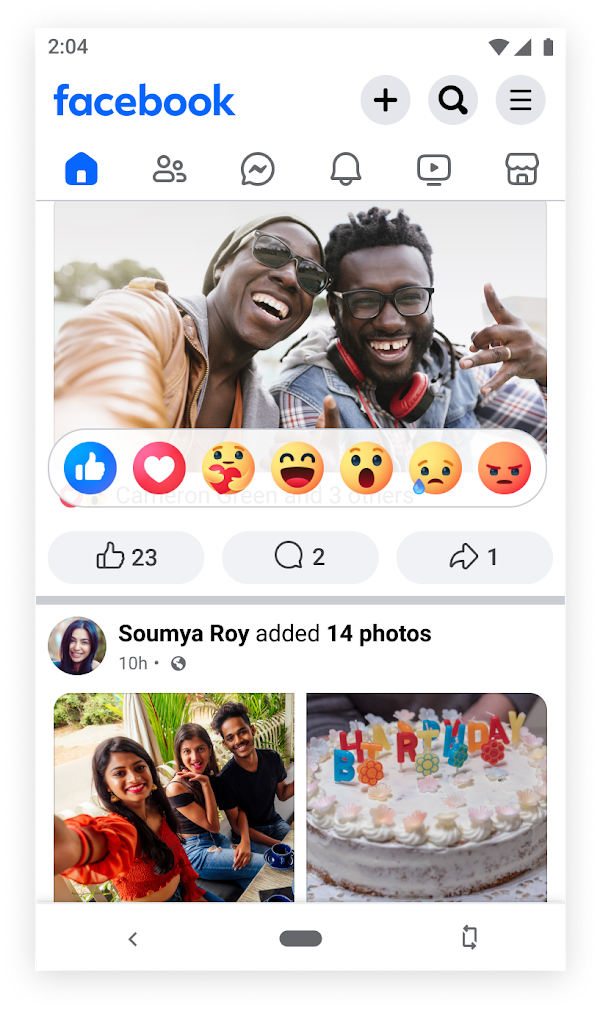 Facebook Lite Скриншоты 2