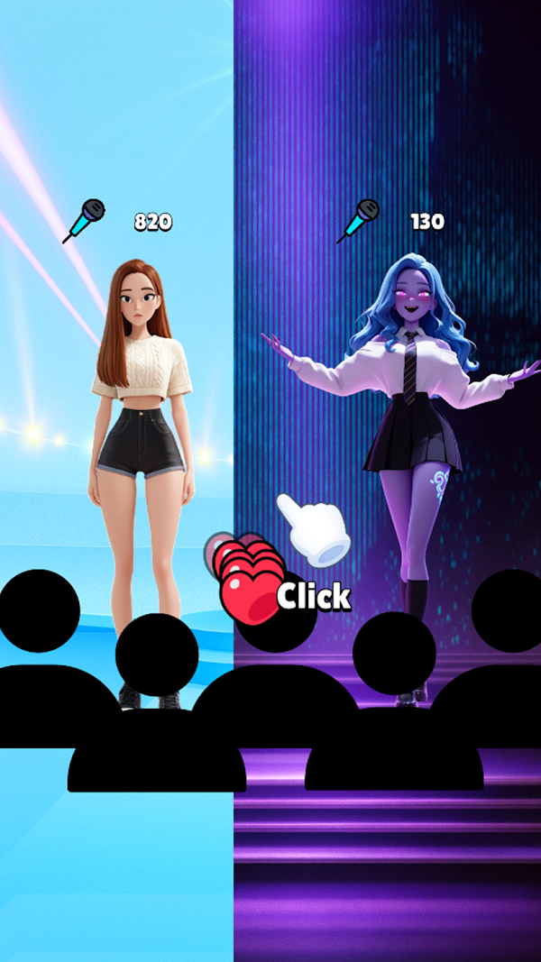 Kpop Idol Clicker لقطات الشاشة 1