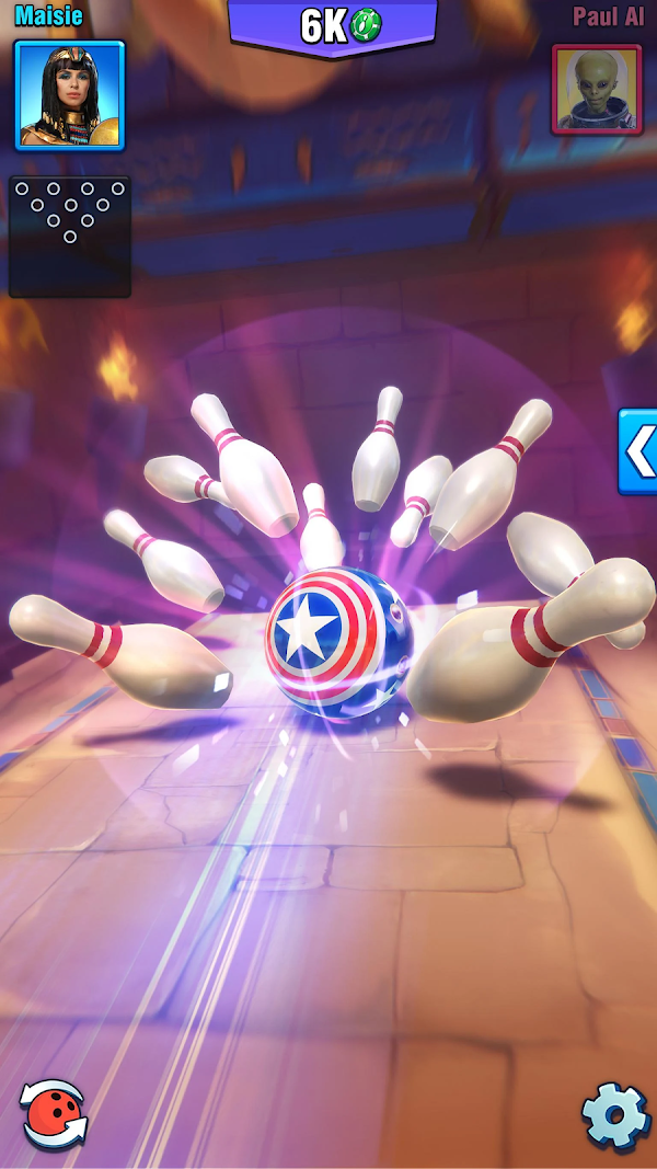 Bowling Crew: Jogo de Boliche Capturas de tela 2