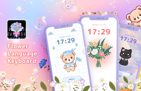 Flower Language Blumentastatur Screenshots 1
