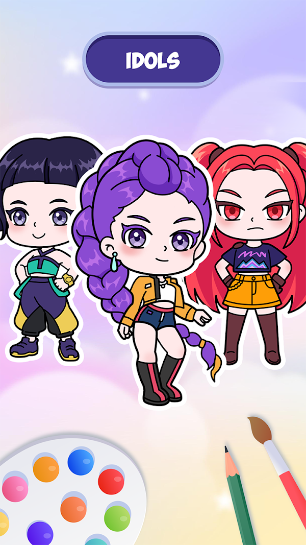 Idol Draw: Coloring Master Screenshots 3