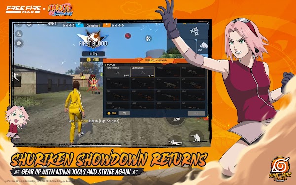 Free Fire MAX x NARUTO स्क्रीनशॉट 5