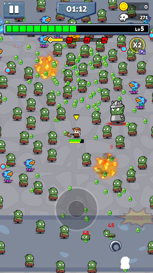 Solo Survivor IO Game स्क्रीनशॉट 8