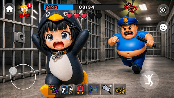 Gugu Gaga Penguin Obby Prison スクリーンショット 4