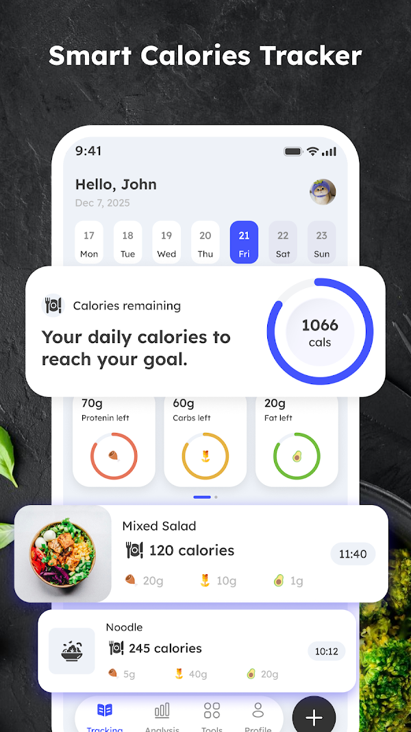 Calorie Control & Diet Tracker Capturas de tela 1