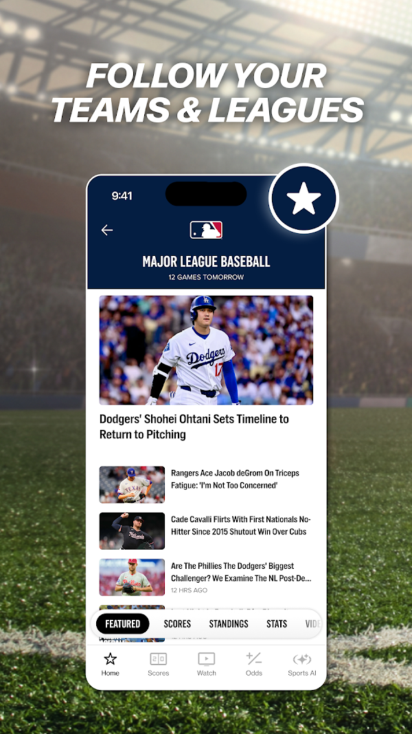 FOX Sports: Watch Live Games Capturas de tela 2
