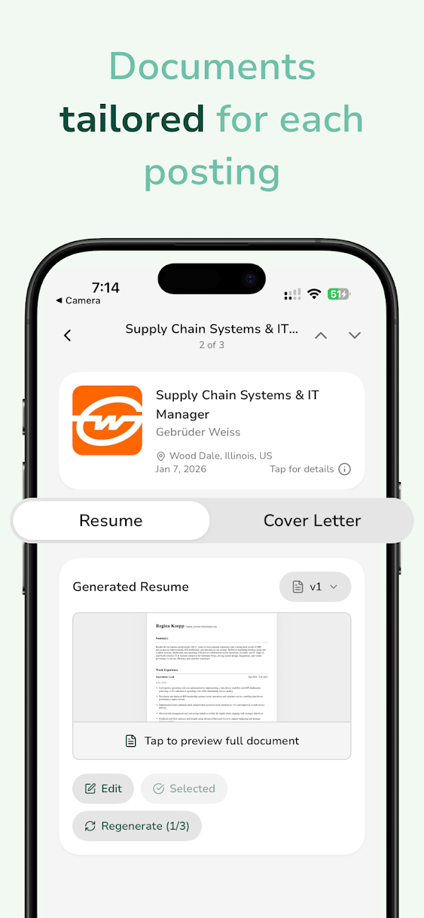 Sprout - AI Job Search Screenshots 4