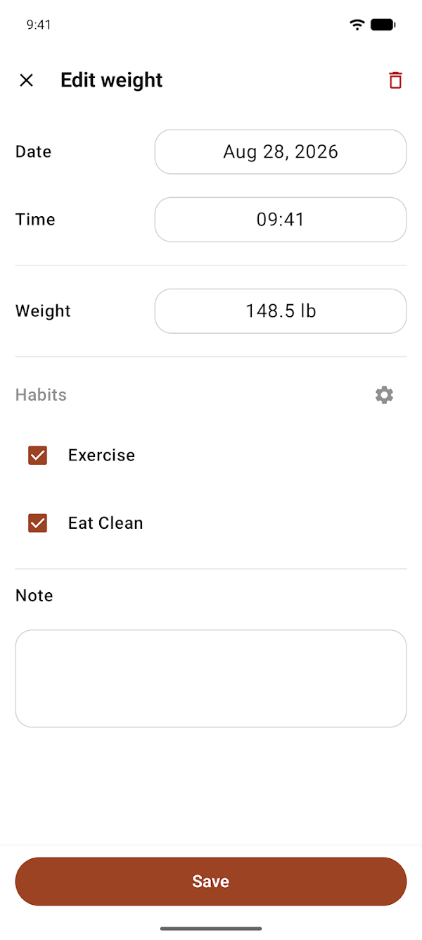 DataBody: Weight & Diet Log スクリーンショット 7