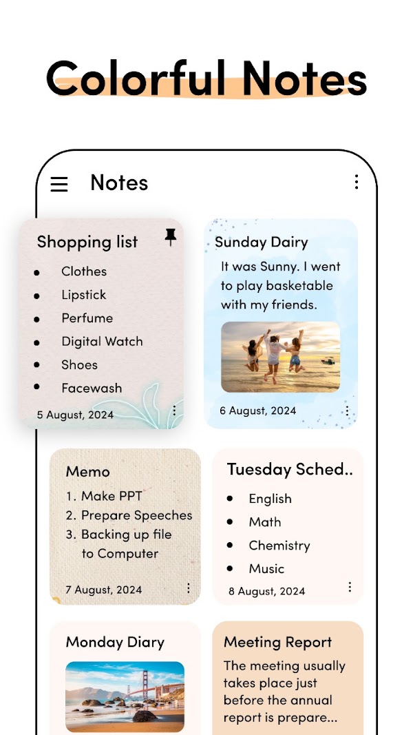 Notes - Notepad, Secure Notes Screenshots 1