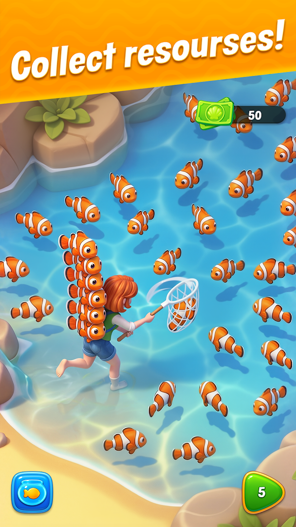 Fishdom لقطات الشاشة 1