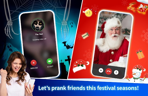 Prank App: Fake video & chat スクリーンショット 1