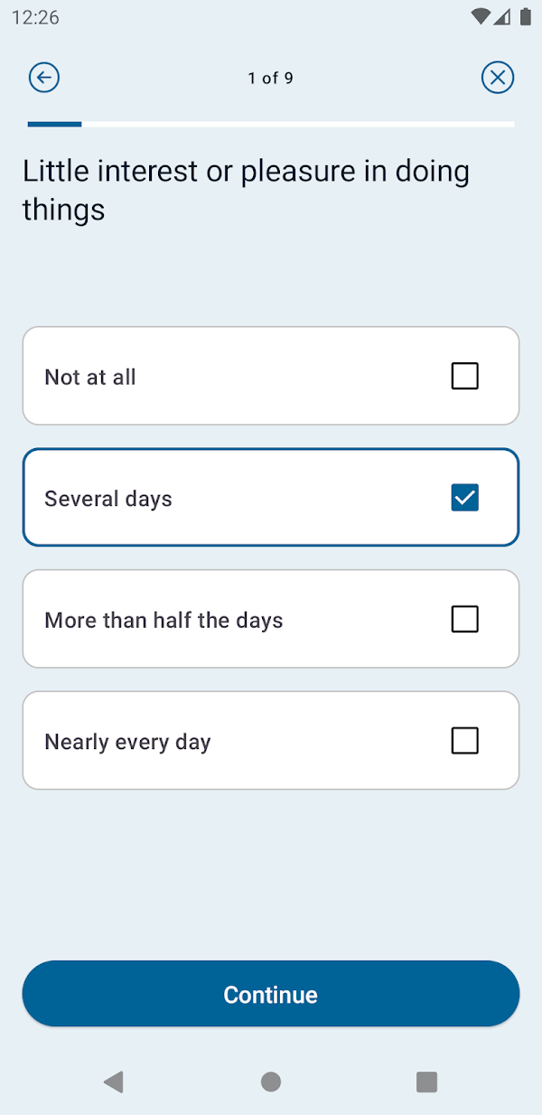 Depression Test Screenshots 2