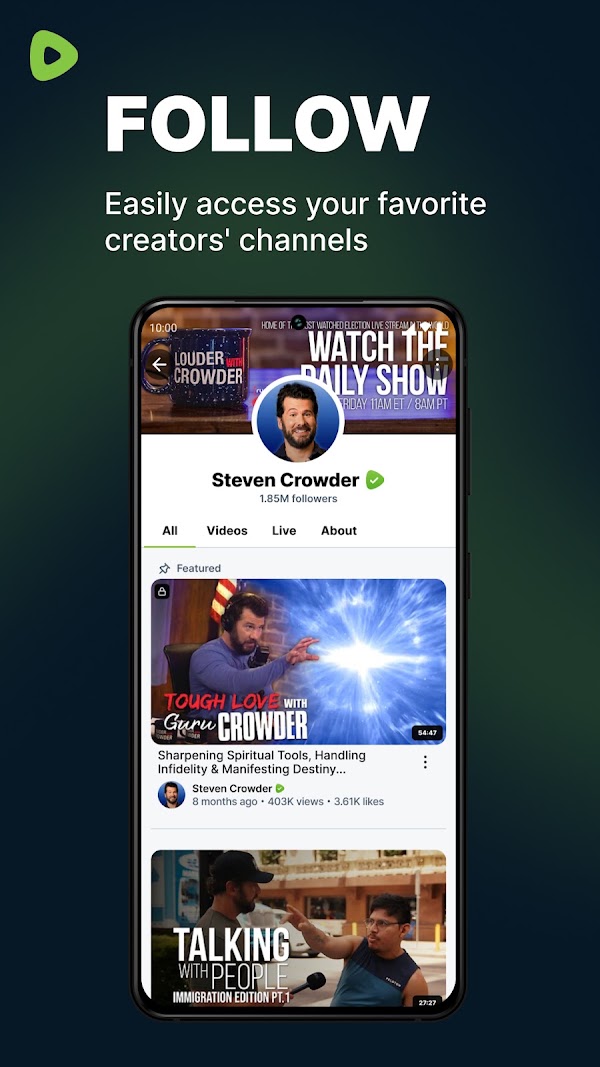 Rumble: Stream & Watch Videos स्क्रीनशॉट 8
