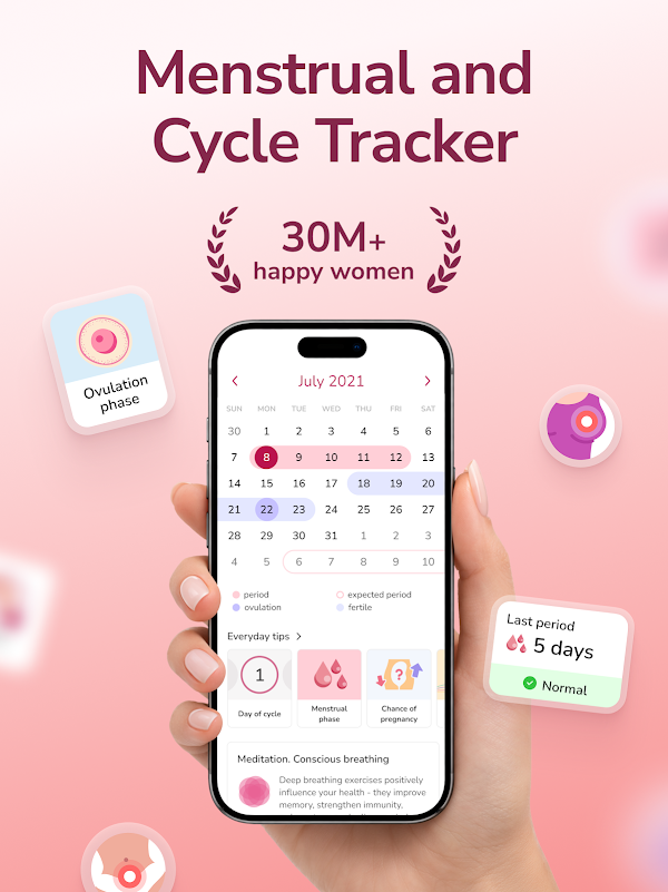 Period Tracker and Calendar Screenshots 9