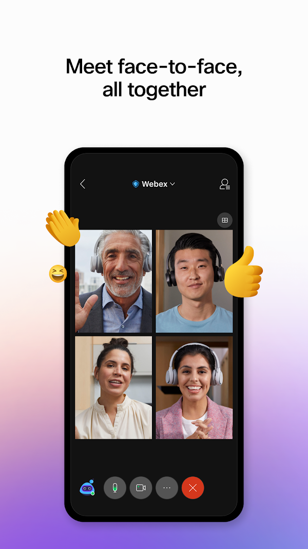Webex Meetings スクリーンショット 1