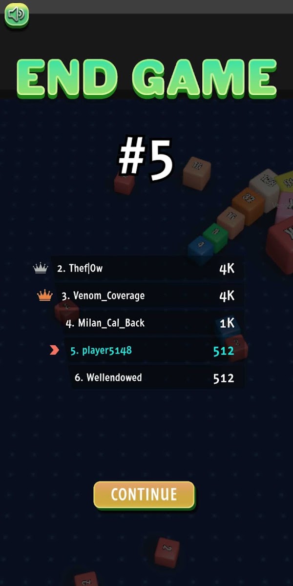 Cubes 2048.io स्क्रीनशॉट 6
