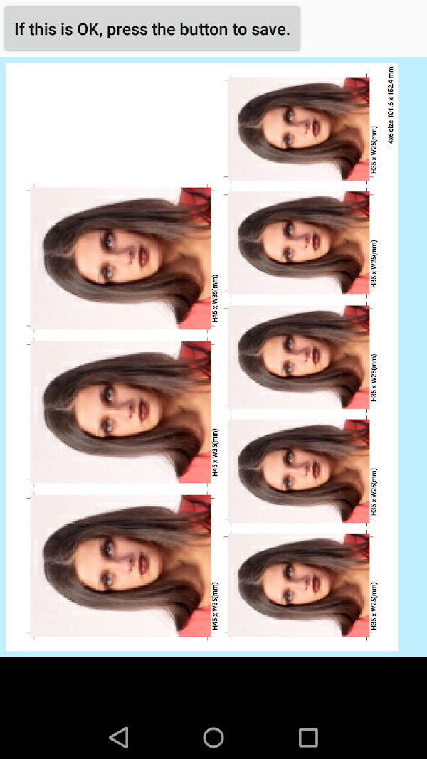 ID Photo application スクリーンショット 1