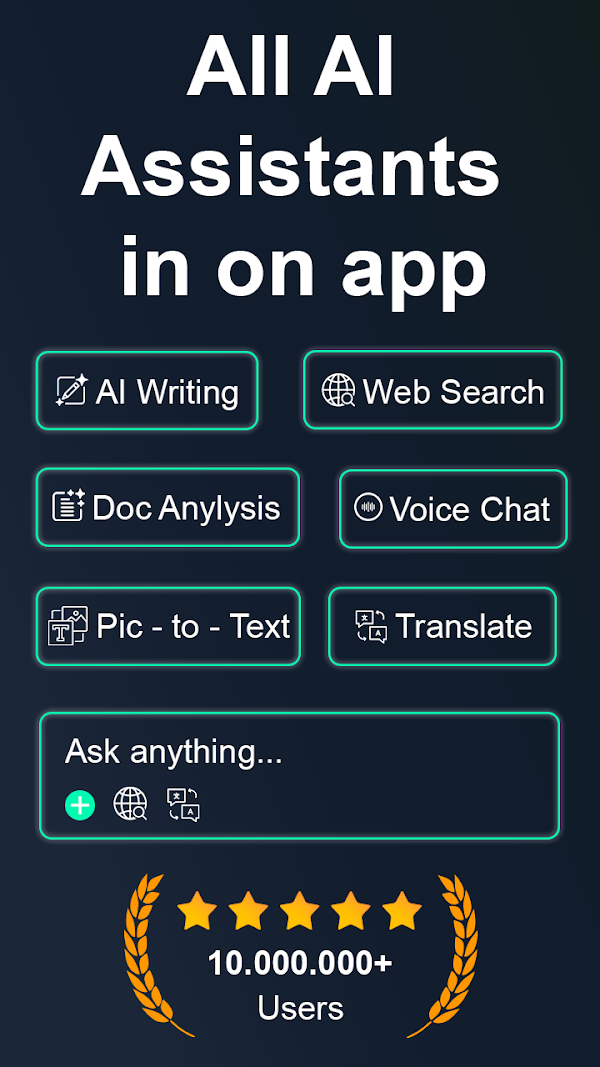 Chat AI - Ask AI anything スクリーンショット 1