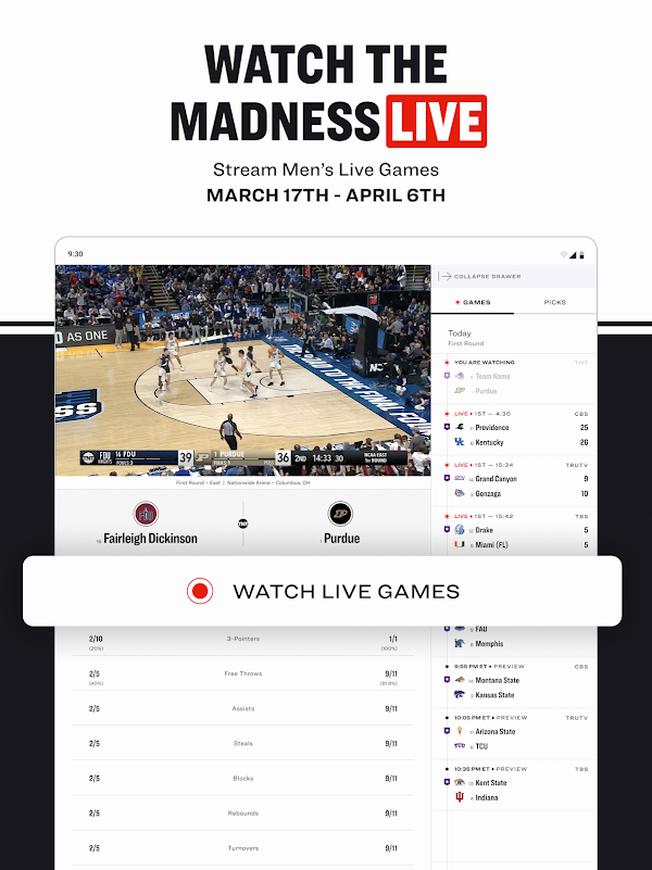 NCAA March Madness Live Скриншоты 9