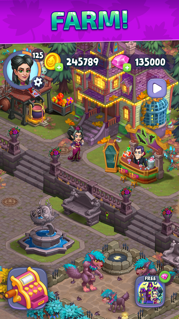 هالوين سعيد: Monster Farm لقطات الشاشة 2
