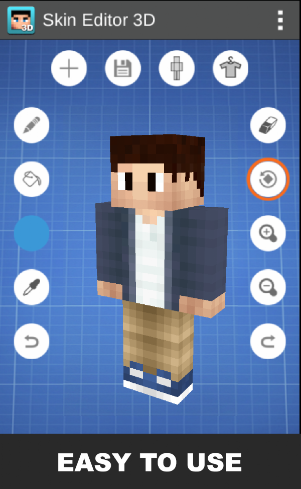 Skin Editor 3D for Minecraft स्क्रीनशॉट 1