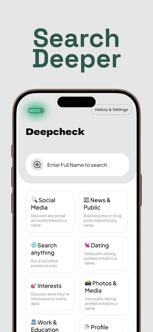 Deepcheck AI Search Assistant Capturas de tela 2