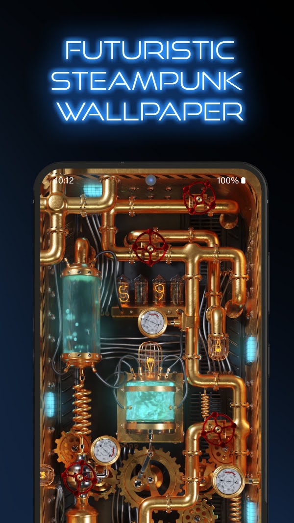 Fondos 3D Steampunk Energy Capturas de pantalla 1