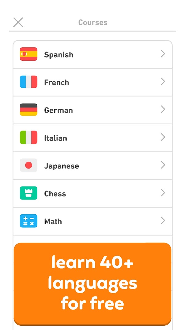 Duolingo - языки и шахматы Скриншоты 1