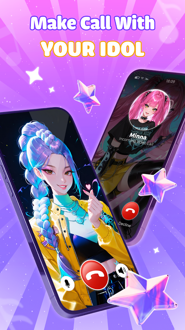 Idol Prank Call - Video & Chat لقطات الشاشة 1