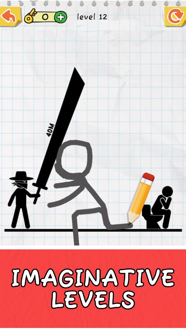 Draw 2 Save: Stickman Puzzle स्क्रीनशॉट 1