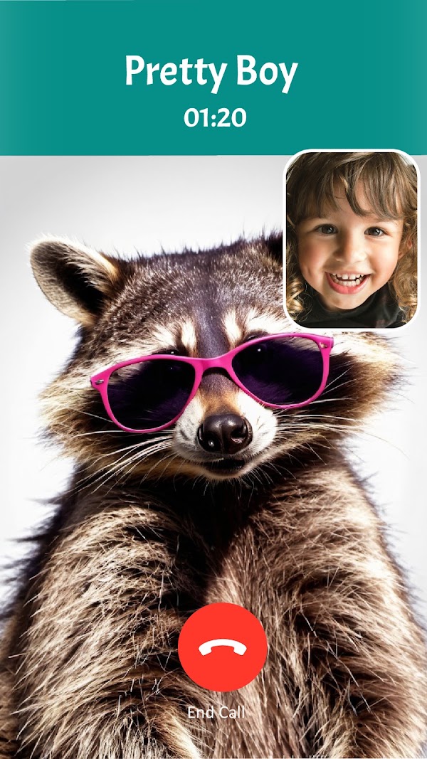 Raccoon Prank Call & Chat Capturas de tela 1