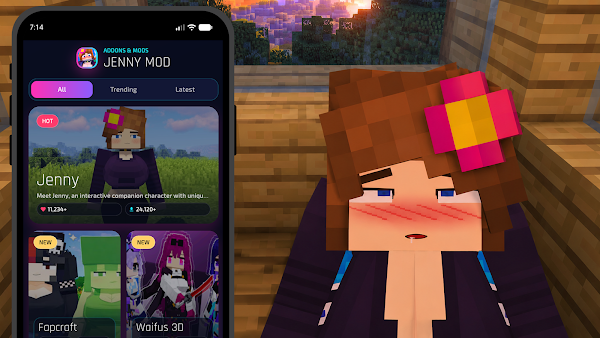 Jenny Mod For Minecraft PE BE Screenshots 1