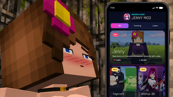 Jenny Mod For Minecraft PE BE Screenshots 2