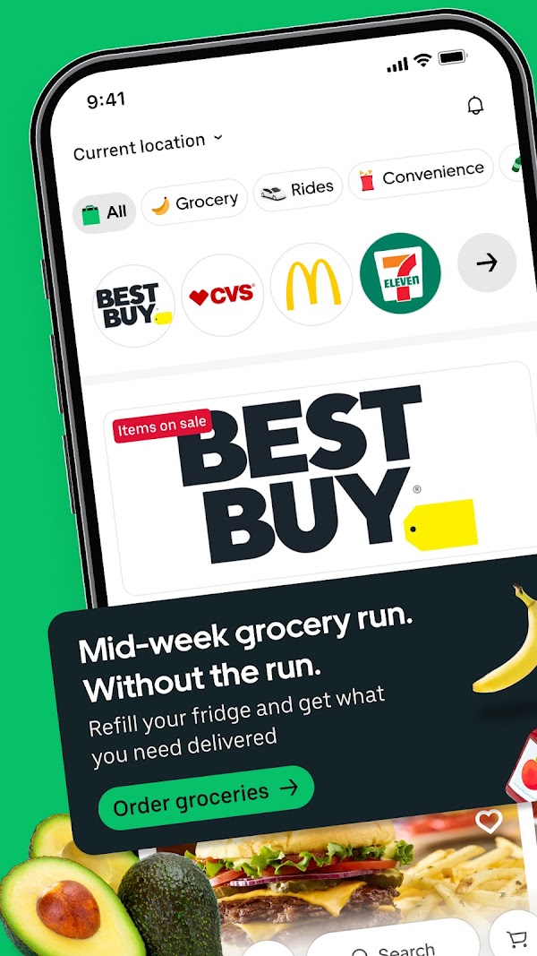 Uber Eats: Food and Grocery Screenshots 1