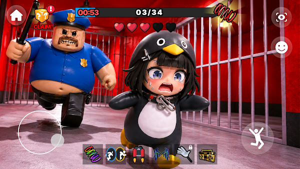 Gugu Gaga Penguin Obby Prison スクリーンショット 1