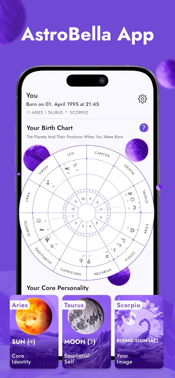 AstroBella Astrology Horoscope Screenshots 1