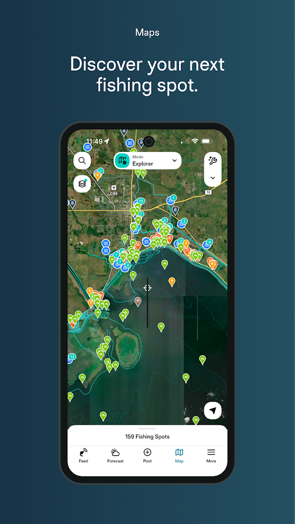 FishAngler: Fishing Maps App スクリーンショット 1