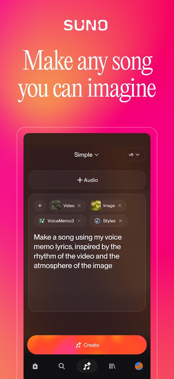 Suno - AI Music & Songs Maker لقطات الشاشة 1