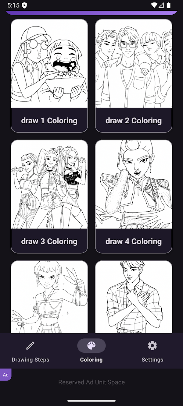 Kpop Demon Draw and Coloring スクリーンショット 3