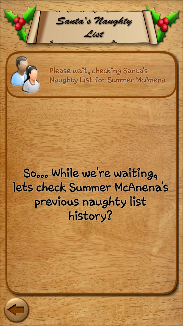 Santa's Naughty List App Screenshots 9