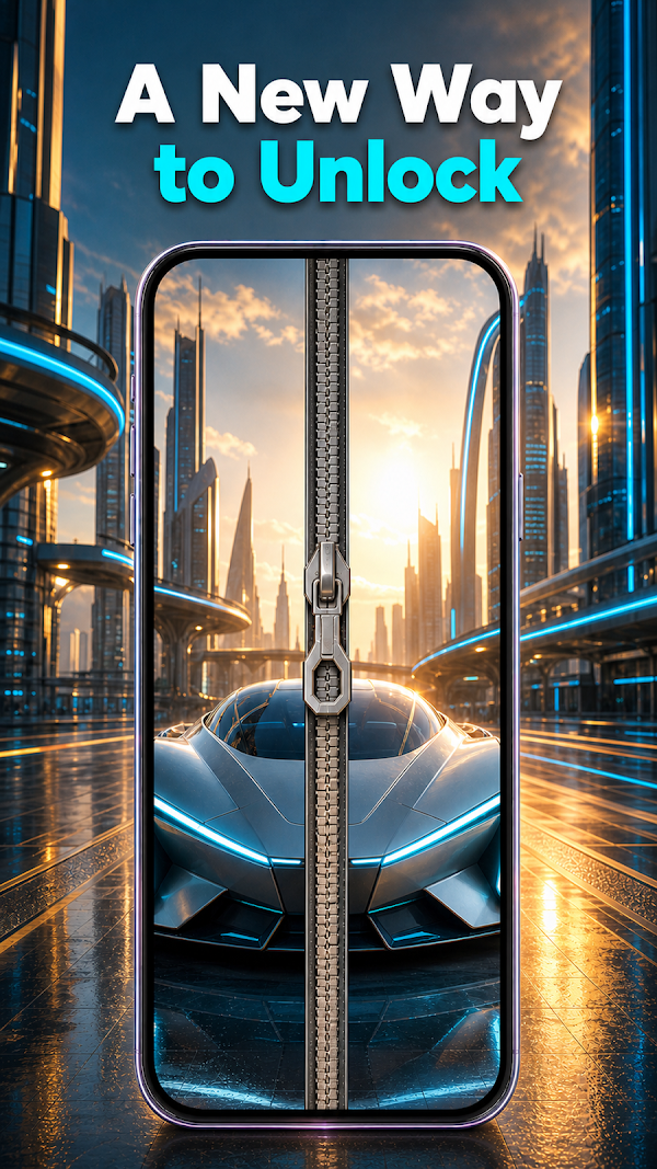 3D Live Wallpaper-Zipper Lock Screenshots 3