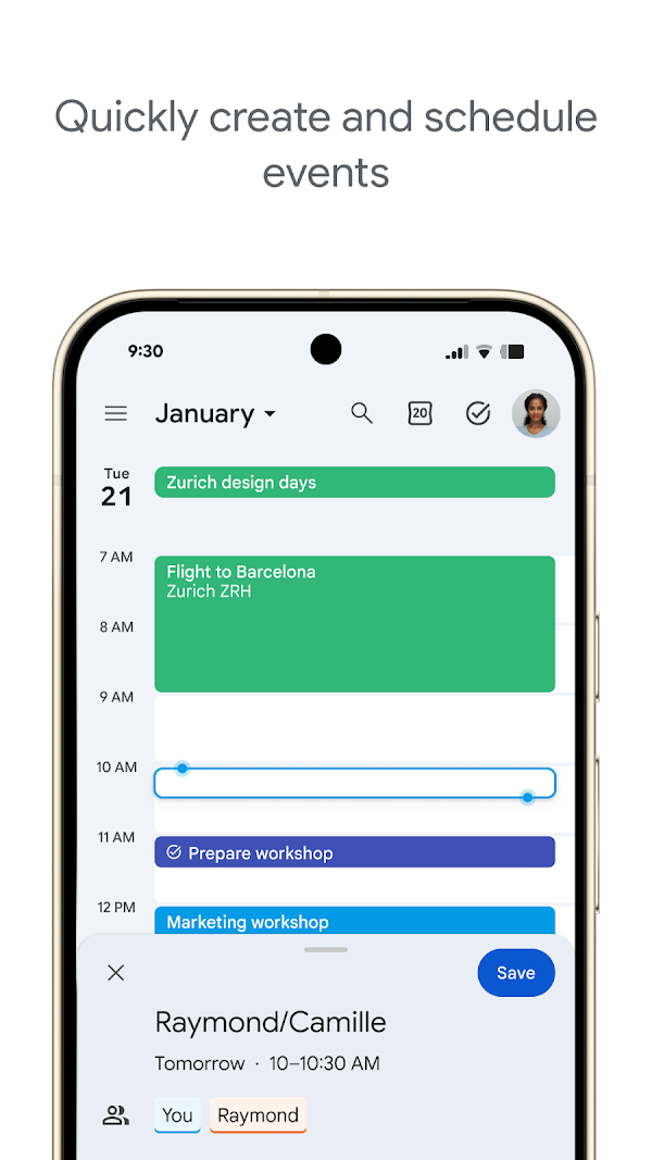 Google Calendar स्क्रीनशॉट 2