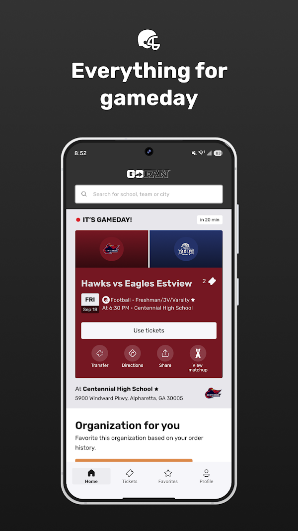GoFan: Buy Tickets to Events Screenshots 2